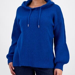 Blue hoodie sweater